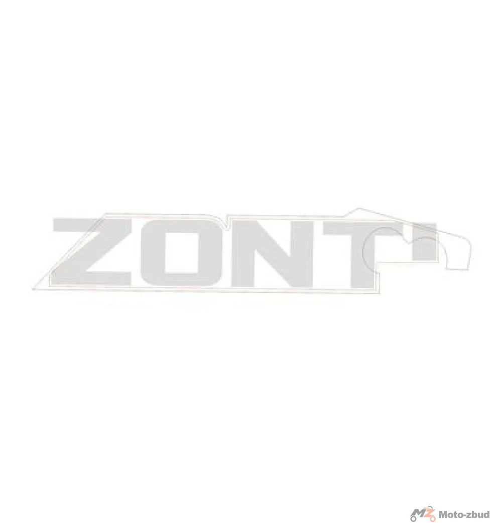 Naklejka osłony dolnej lewa (nr kat.1210342-324000) (Zontes ZT 310-X)