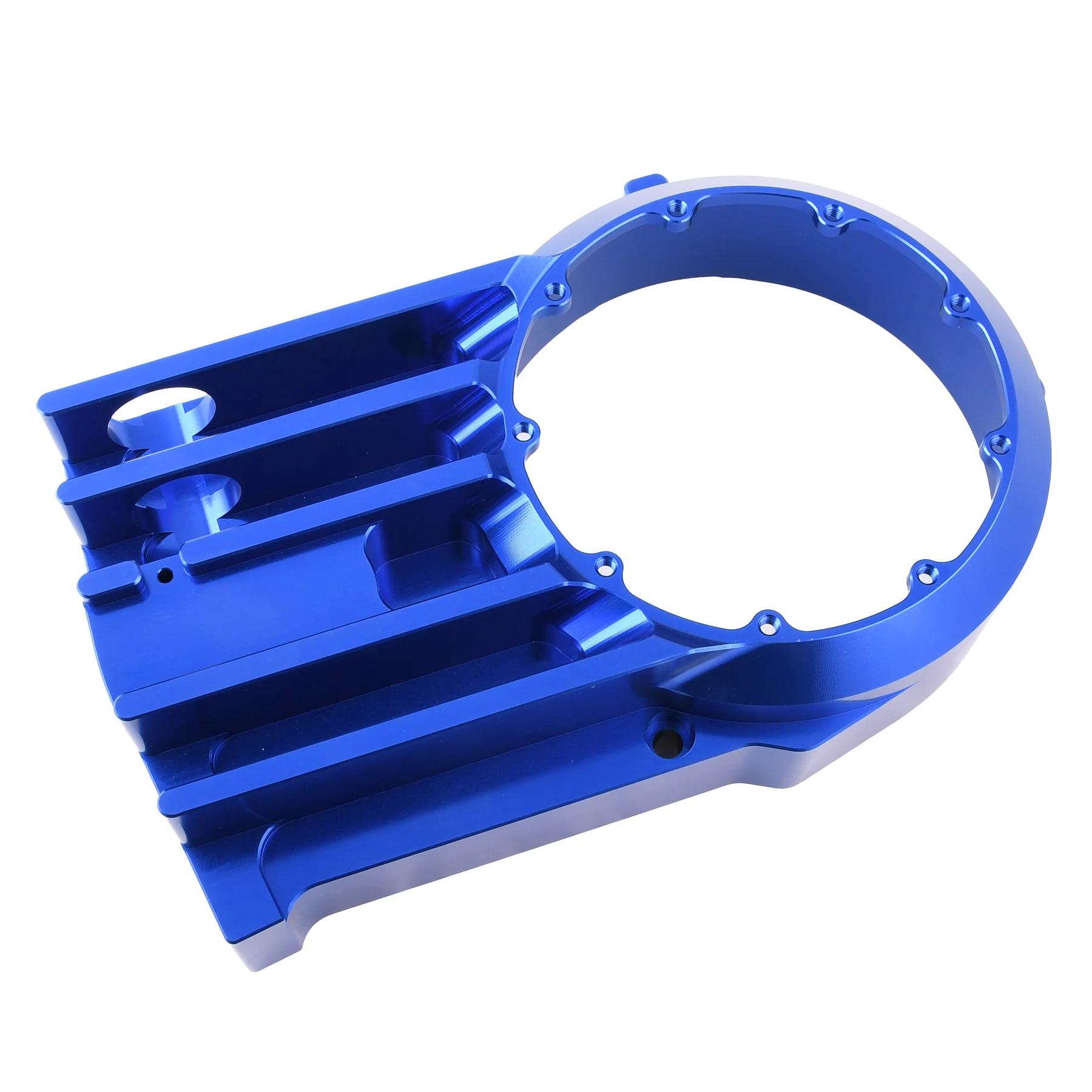 Pokrywa silnika prawa DPR Performance CNC Clear do Simson S51, SR50 — niebieska — ujęcie 3