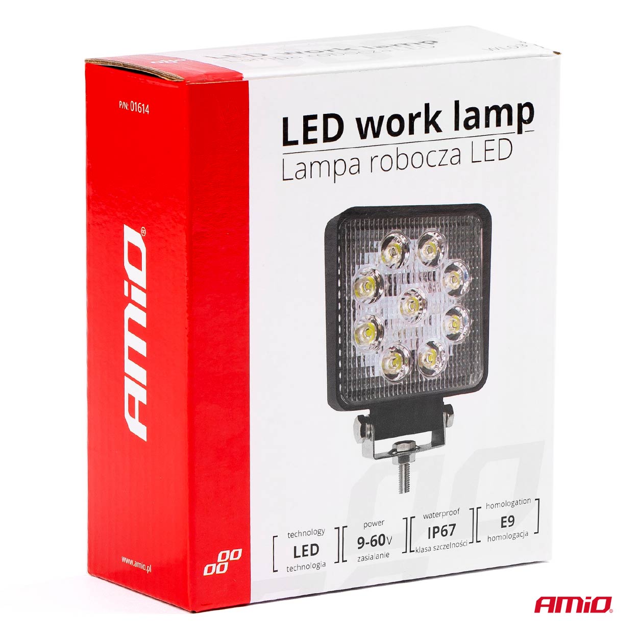 Lampa robocza LED szperacz AWL03 9 LED 12 V 24 V — ujęcie 11