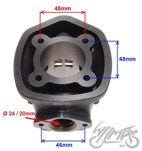 Cylinder do Piaggio LC 2T, oznaczenie 70 / 47,00 — AY340410 — ujęcie 2