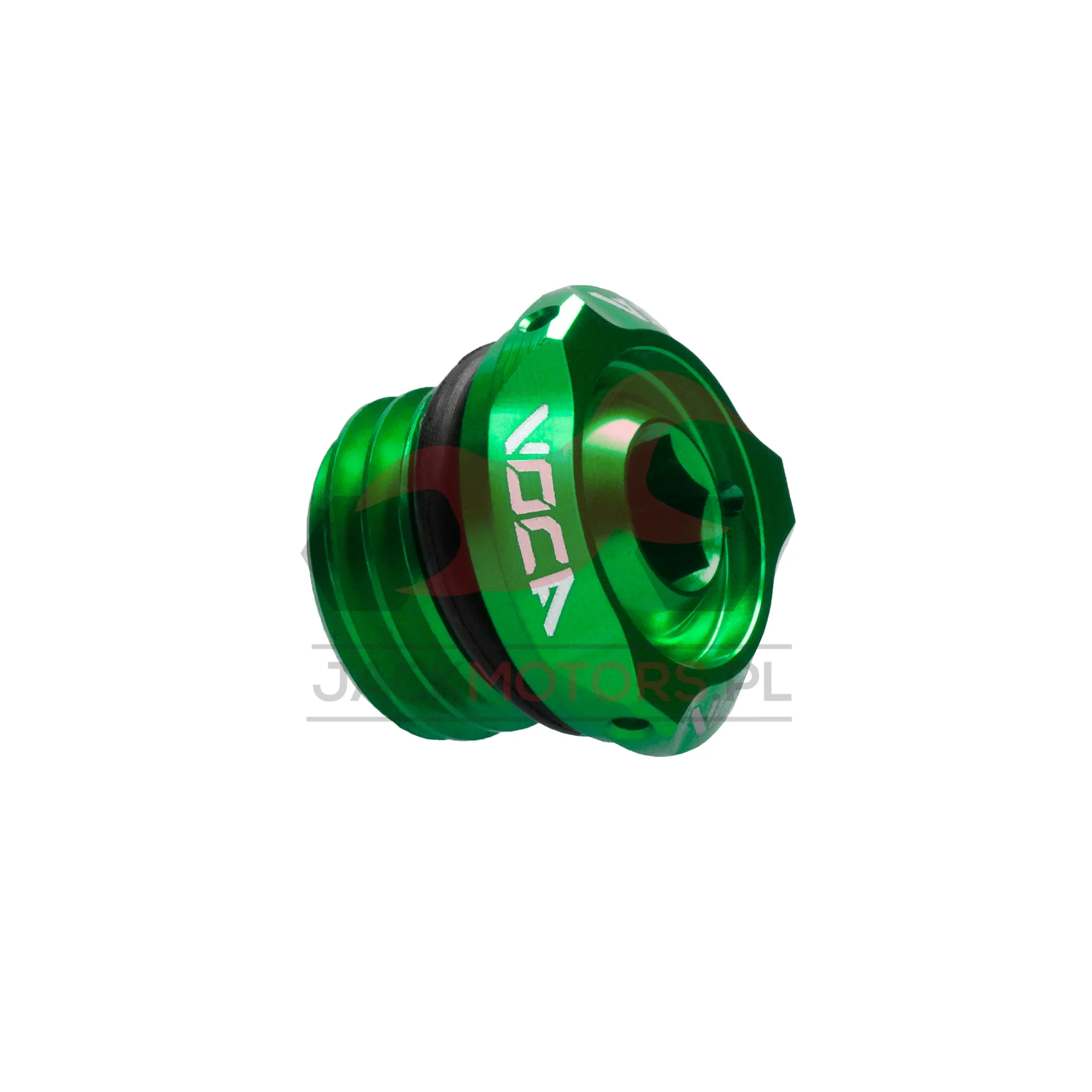 Korek oleju VOCA CNC V2 zielony Derbi D50B0 / EBS050 — ujęcie 1