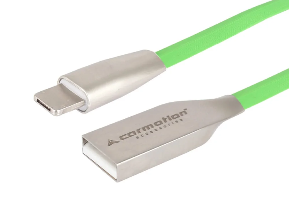 Kabel microUSB & iPhone Lighting 120cm zielony — ujęcie 3