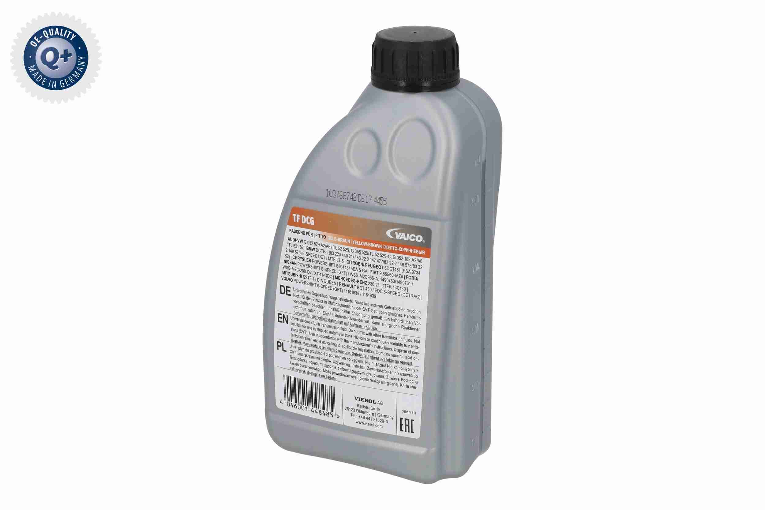 Olej VIEROL ATF do automatycznych skrzyń biegów DCT/DSG Fluid 1 l — ujęcie 11