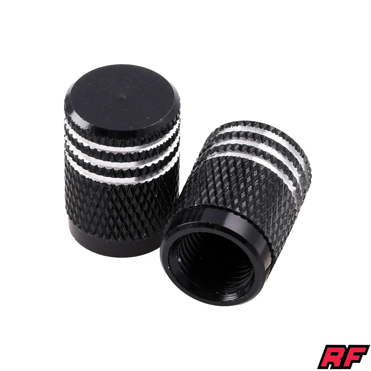 Nakrętka wentyla Racing Force roller V2 czarna 2szt — ujęcie 1