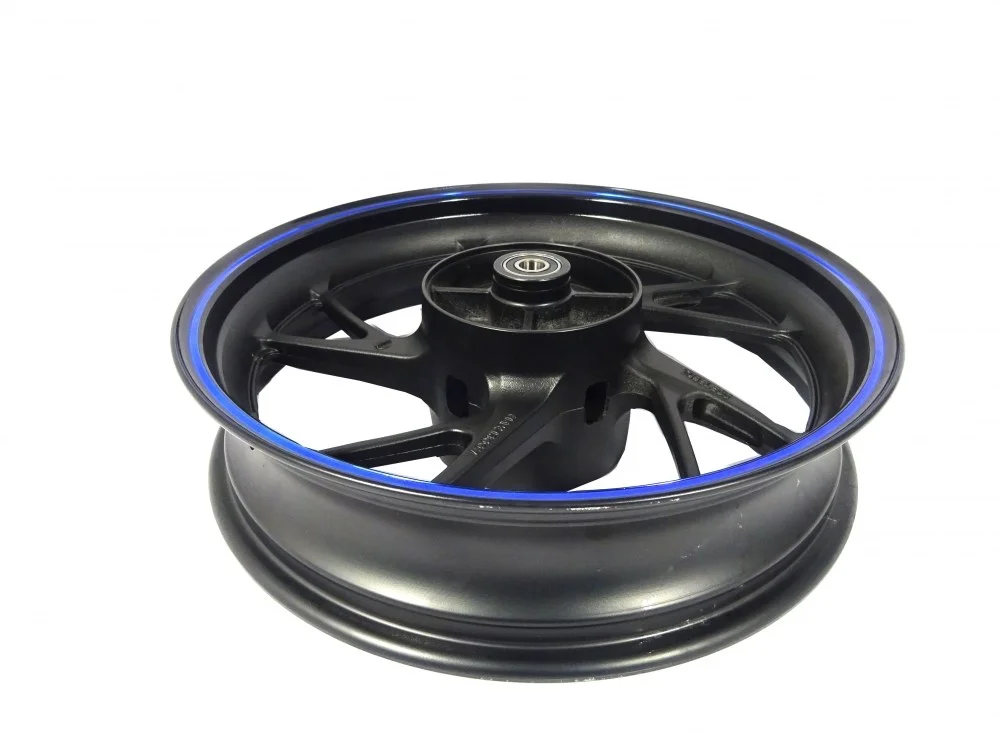 Junak ADV125 felga 17 × 3,75 koła tył (czarny połysk-niebieska) (5-ramienna) (tarcz) — ujęcie 2