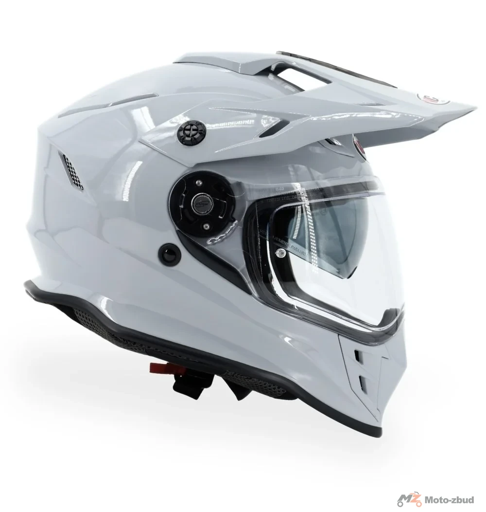 Kask VCAN model H331 nardo grey enduro z szybą i blendą szary S — ujęcie 6