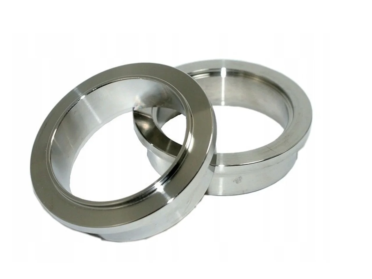 OBEJMA OPASKA V-BAND 2" 51mm z flanszą centrującą do rur wydechu — ujęcie 3
