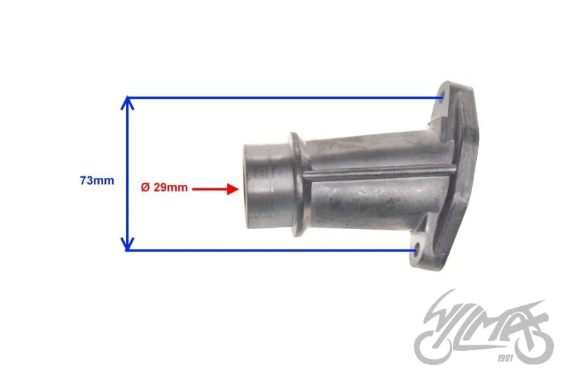 Króciec gaźnika MZ 250/251 do gaźnika BING — ujęcie 2