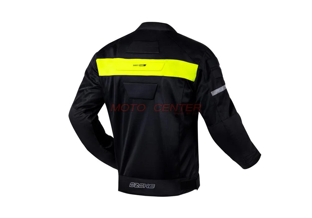 Kurtka motocyklowa Tekstylna Ozone Dart black/fluo rozmiar 2XL — ujęcie 2