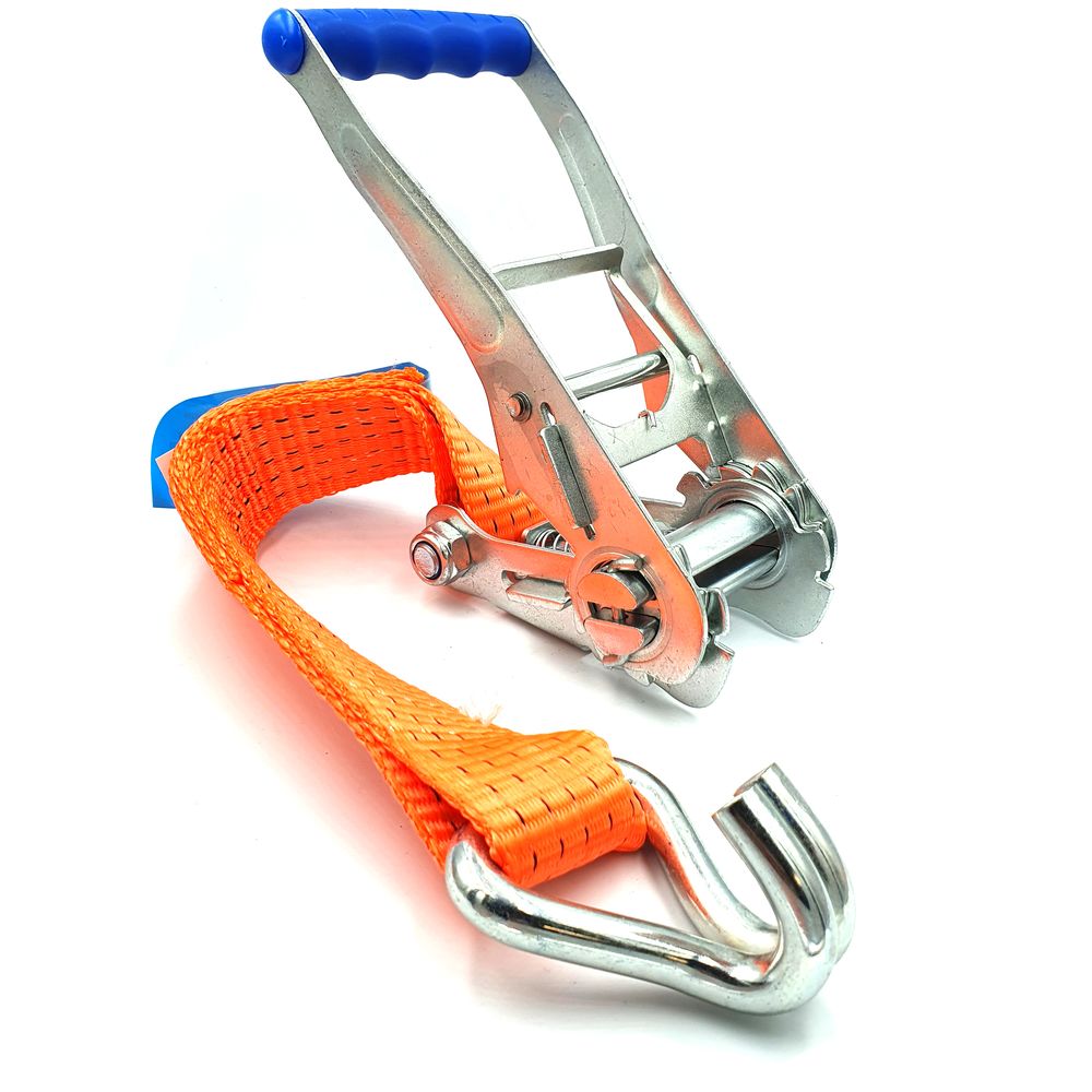 Pas transportowy z napinaczem 50 mm × 6 m 2000DAN pomarańczowy 2 elementów FORANKRA 82384 — ujęcie 2