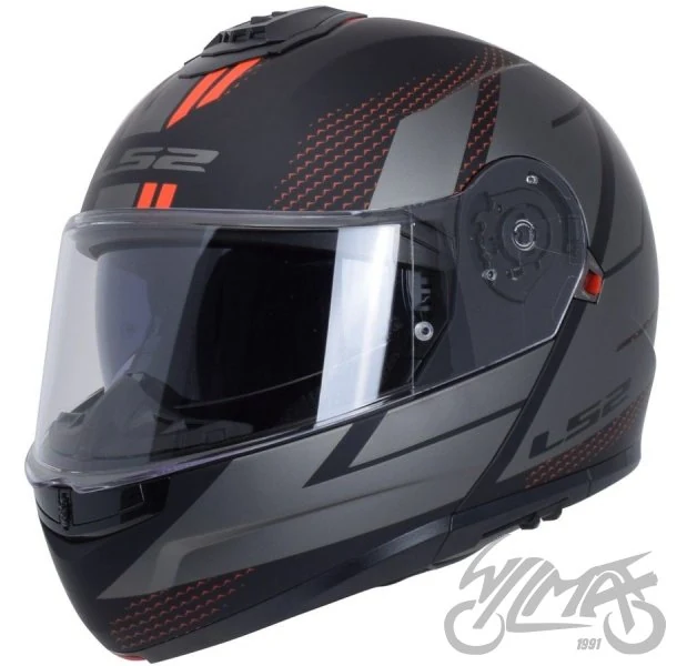 Kask szczękowy LS2 FF908 Strobe II Code M. Black Grey — L — ujęcie 1