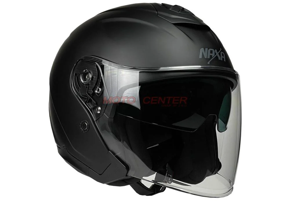 Kask motocyklowy otwarty Naxa S28 Blenda czarny mat S — ujęcie 1