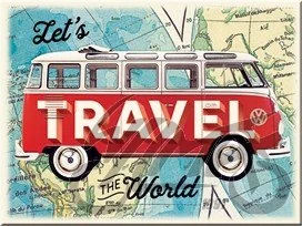 Magnes vw bulli lets travel 14403 — ujęcie 1