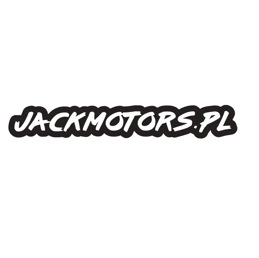 Naklejka Jack Motors napis mały czarne tło — ujęcie 1