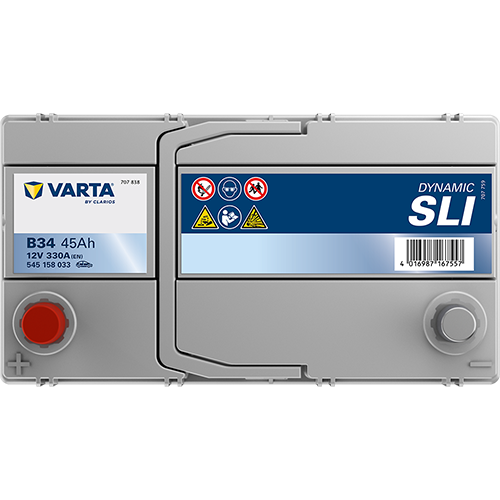 Akumulator 45 Ah 330A 238×129×227/L+ Varta 545158033K262 — ujęcie 4
