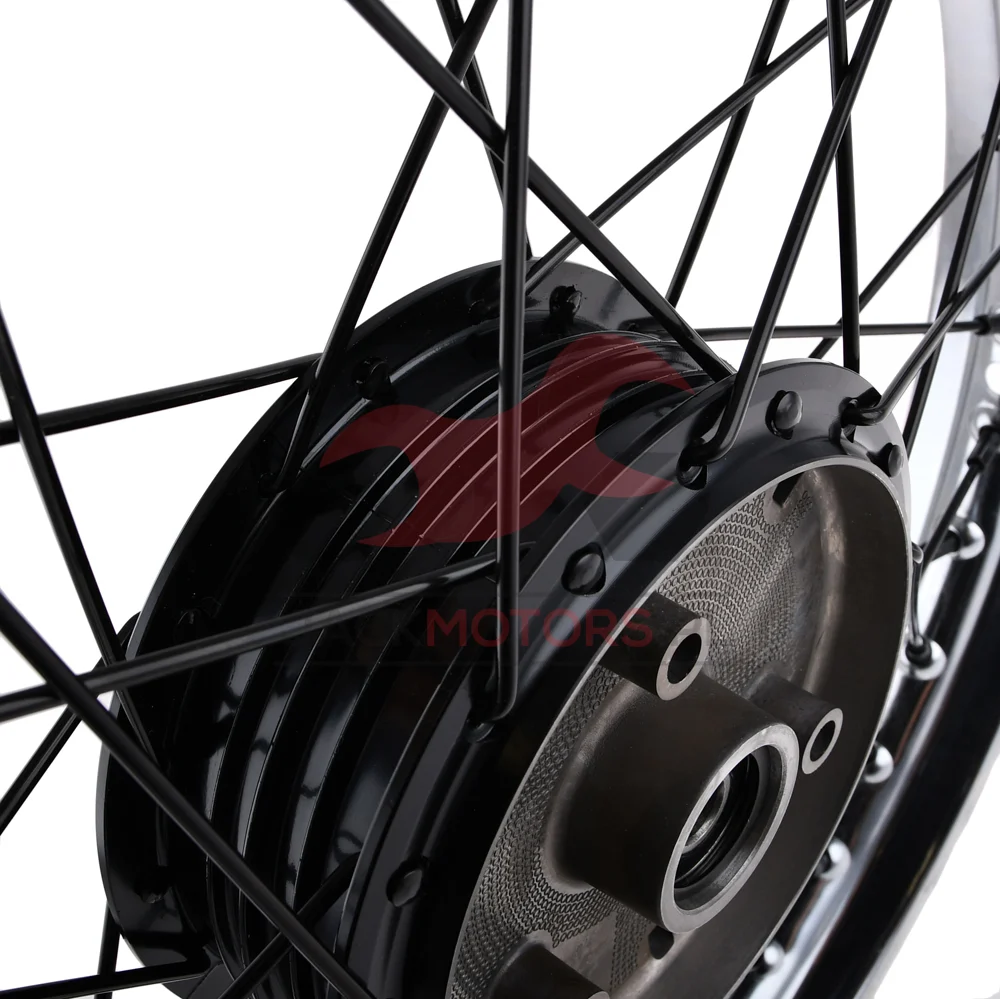 Koło jezdne Simson 1,6 × 16 S50/51 chrom DPR Classic czarna piasta + szprychy — ujęcie 3