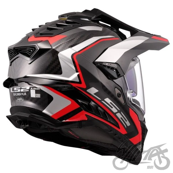 Kask LS2 MX701 Explorer C Frontier II Red — rozmiar M — ujęcie 4