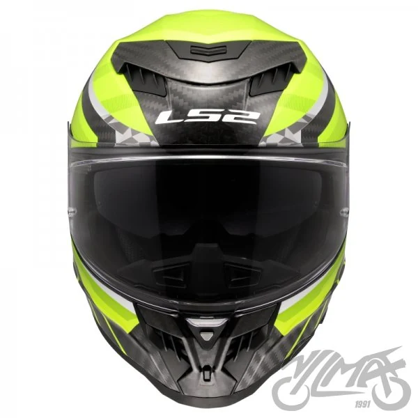 Kask LS2 FF807 Dragon Trax H-Vis Yellow — rozmiar S — ujęcie 3