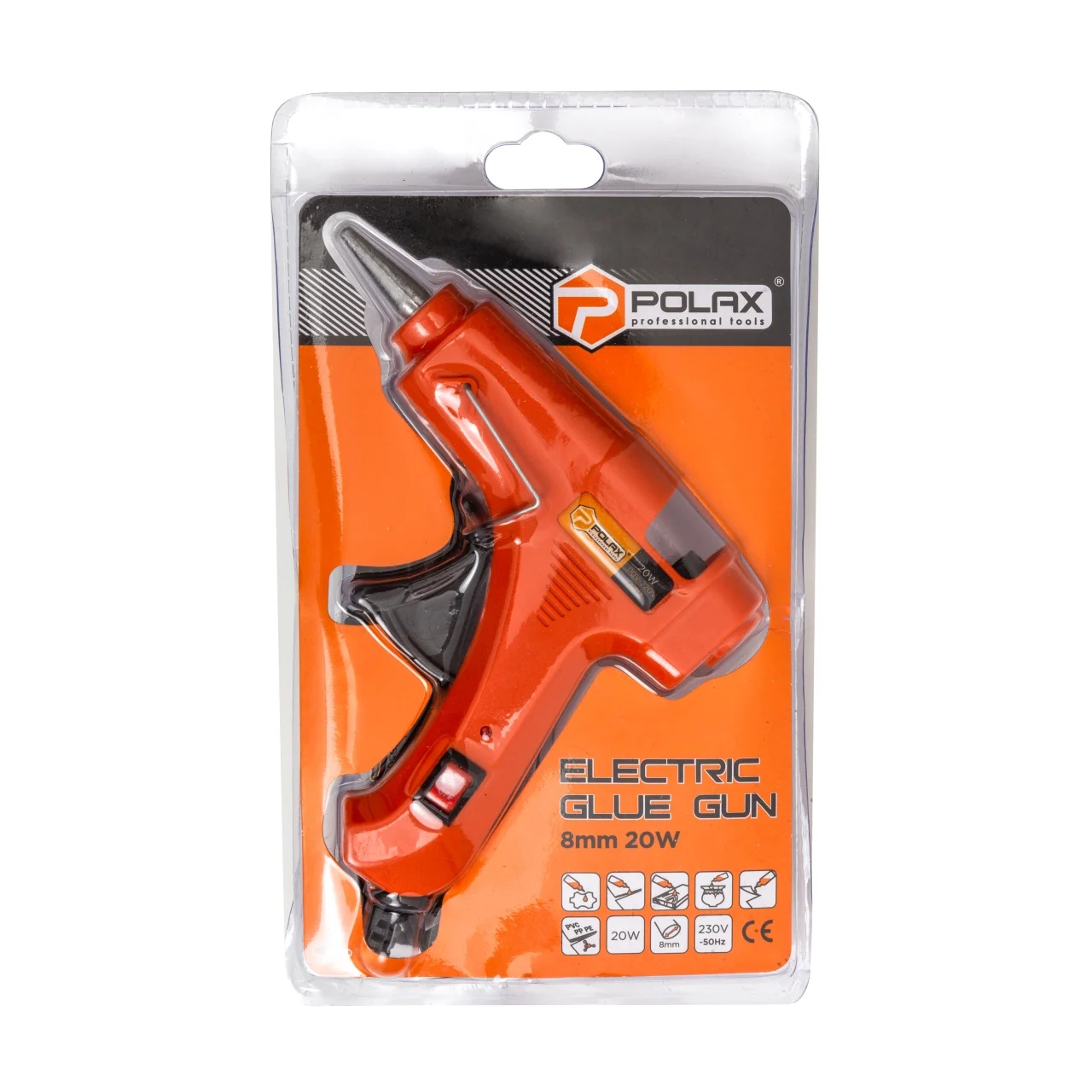 Pistolet do kleju na gorąco klejarka 8 mm 20 W Polax — ujęcie 2