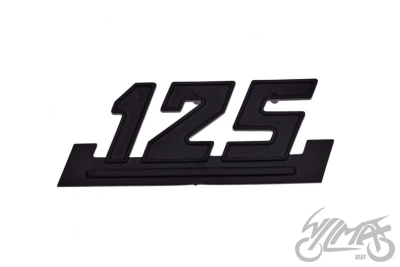 Znaczek boczka do WSK 125, czarny, 103 × 43 mm — WS55281 — ujęcie 3