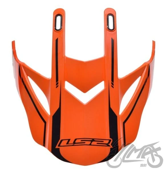 Daszek kasku MX437 core black orange — ujęcie 2