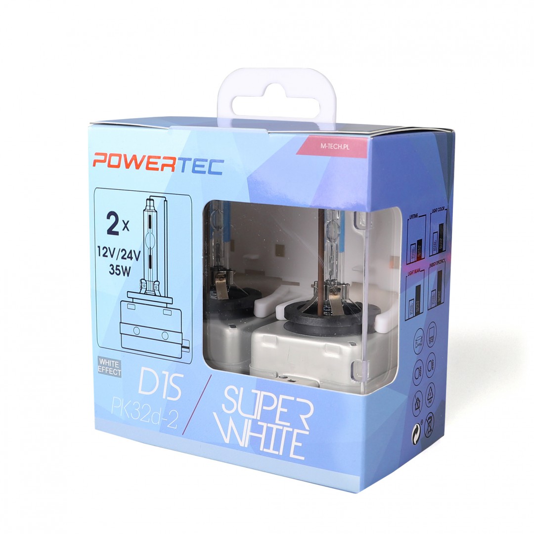 Żarówka xenon D1S 35W/5000K/S. White, 2 szt. M-Tech PTZSWD1S-DUO — ujęcie 3
