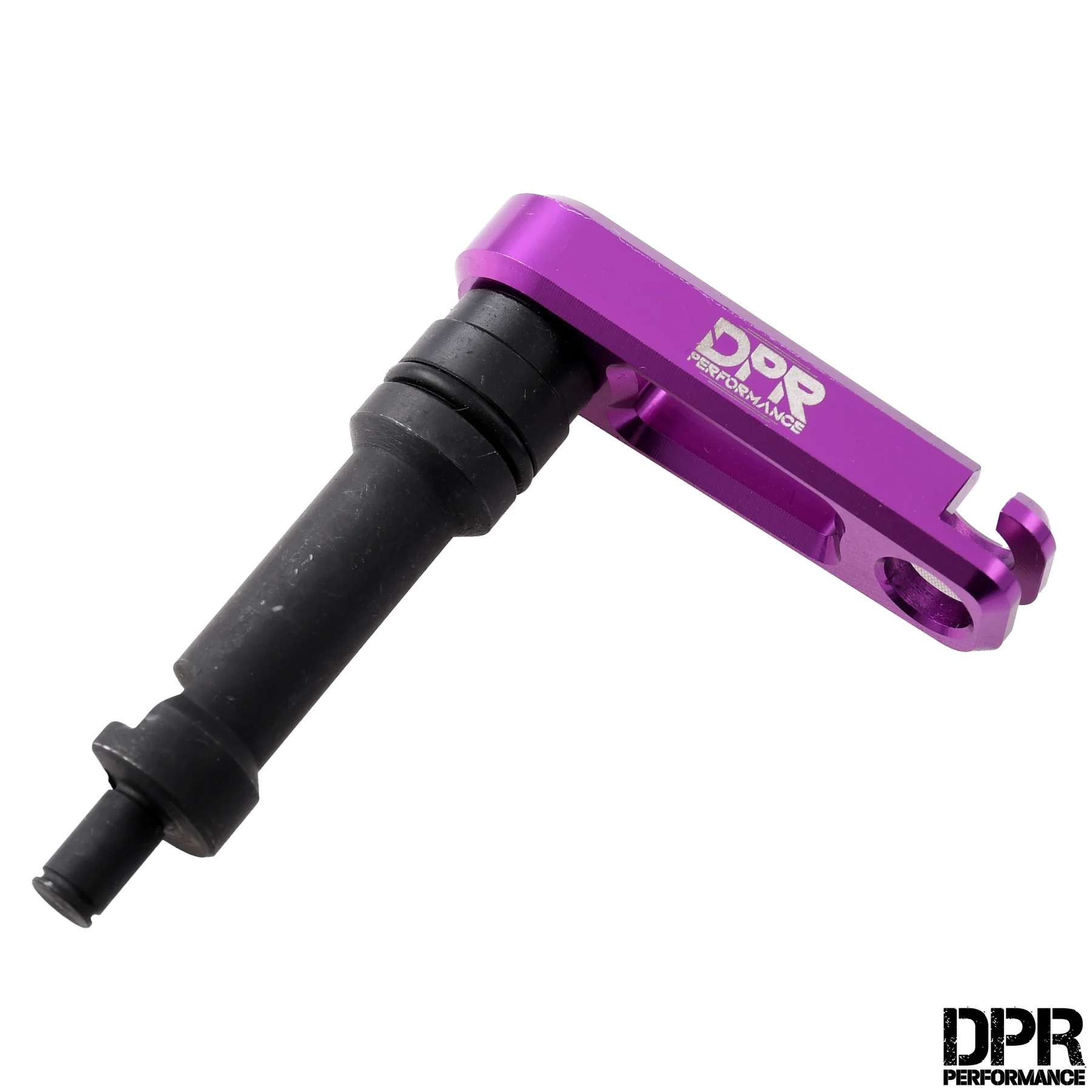 Dźwignia sprzęgła w karterze Simson aluminium CNC fioletowa DPR Performance — ujęcie 1