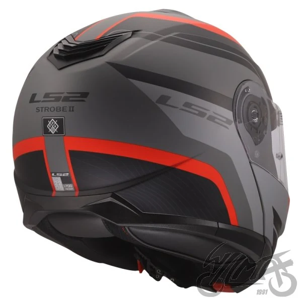 Kask szczękowy LS2 FF908 Strobe II Monza Black Grey Red — 3XL — ujęcie 6