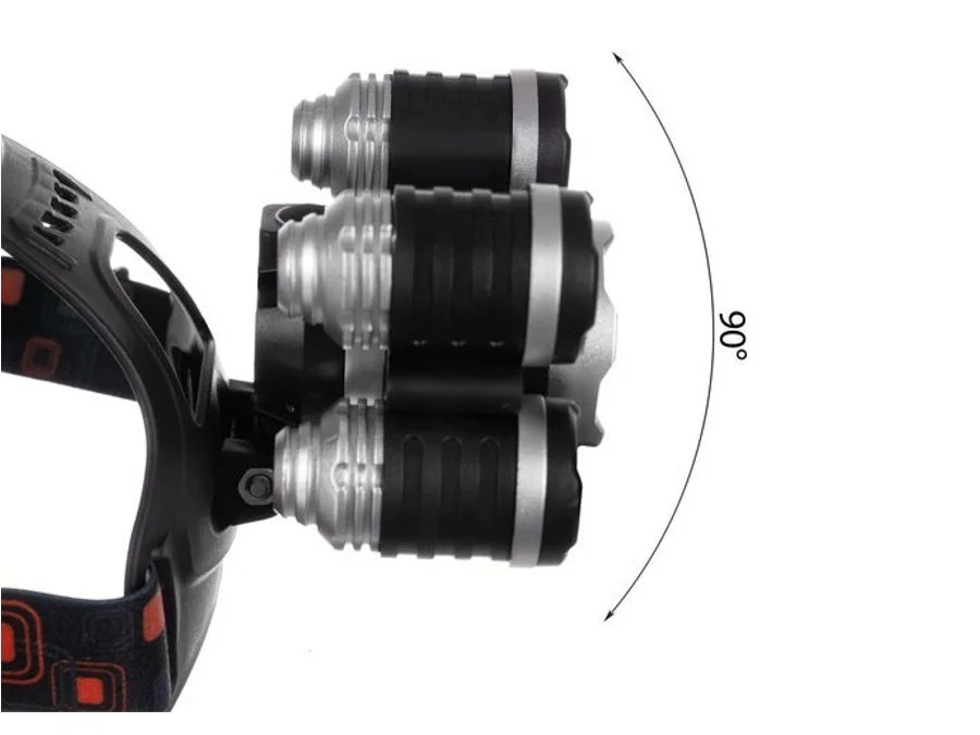 Lampa / Latarka czołowa LED ZOOM 5 x CREE LED T6 — ujęcie 4