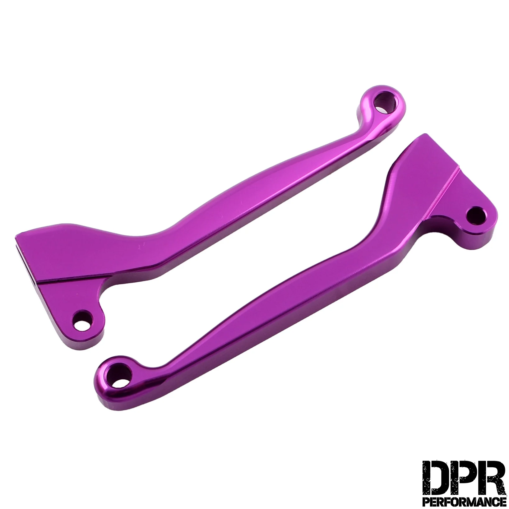 Dźwignia hamulca i sprzęgła Simson kute aluminium CNC fioletowe kpl. DPR Performance — ujęcie 1