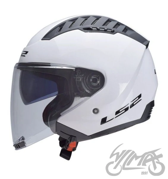Kask LS2 OF600 copter II gloss White-06 — rozmiar XXL — ujęcie 2