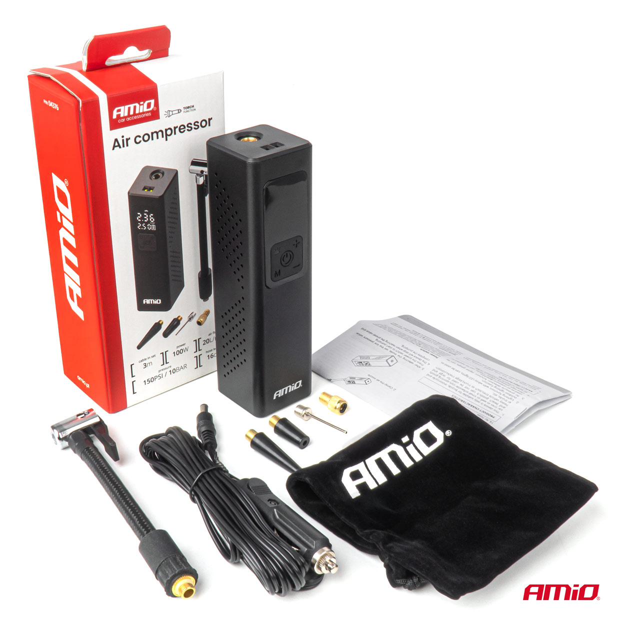 Kompresor samochodowy z wyświetlaczem LED 12 V 100 W — ujęcie 13