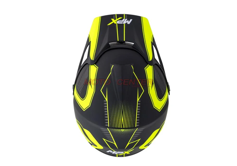 Kask crossowy MPX Dziecięcy WL-801A czarny mat/żółty M — ujęcie 5