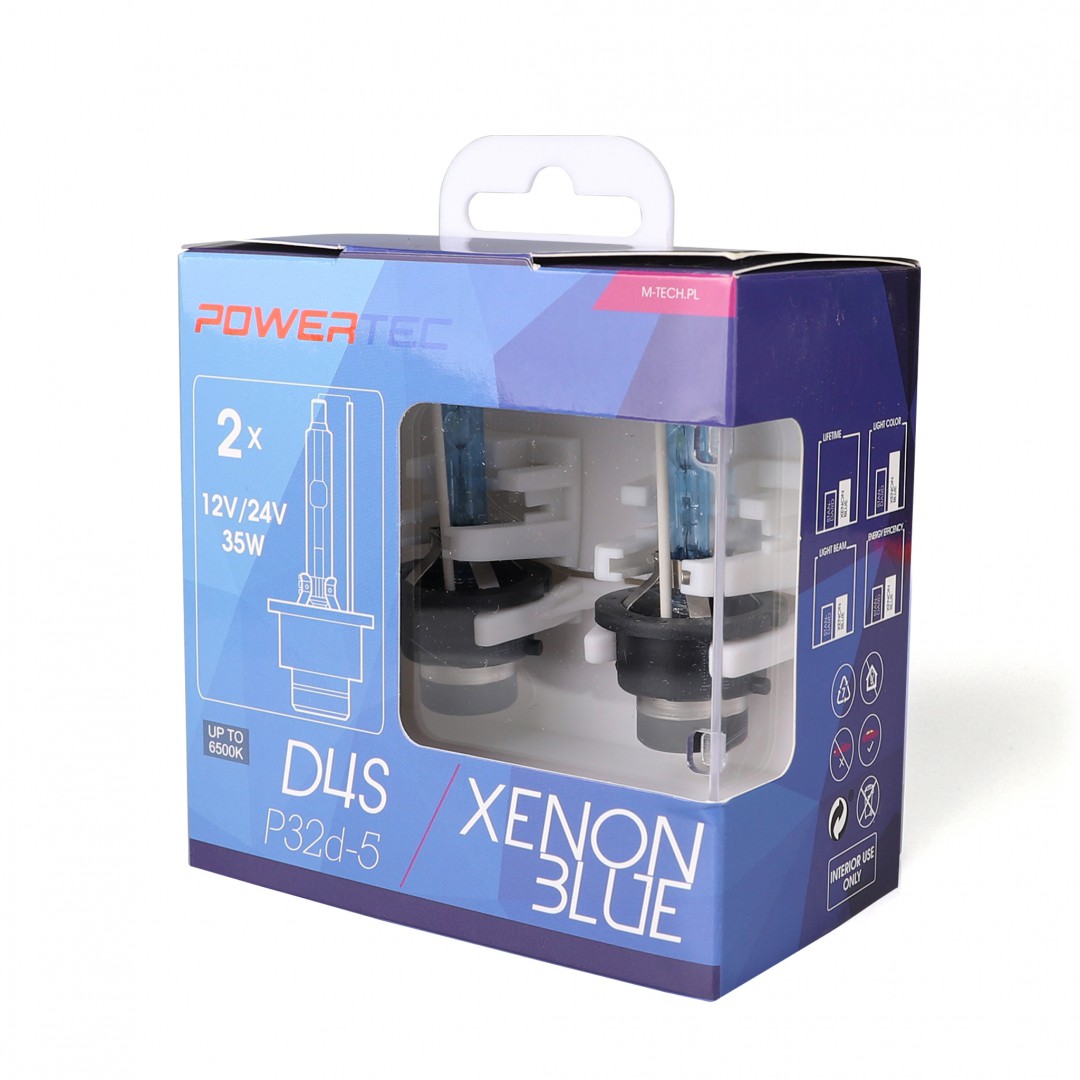 Żarówka xenon D4S 35 W 6500K/X. Blue, 2 szt. M-Tech PTZXBD4S-DUO — ujęcie 3