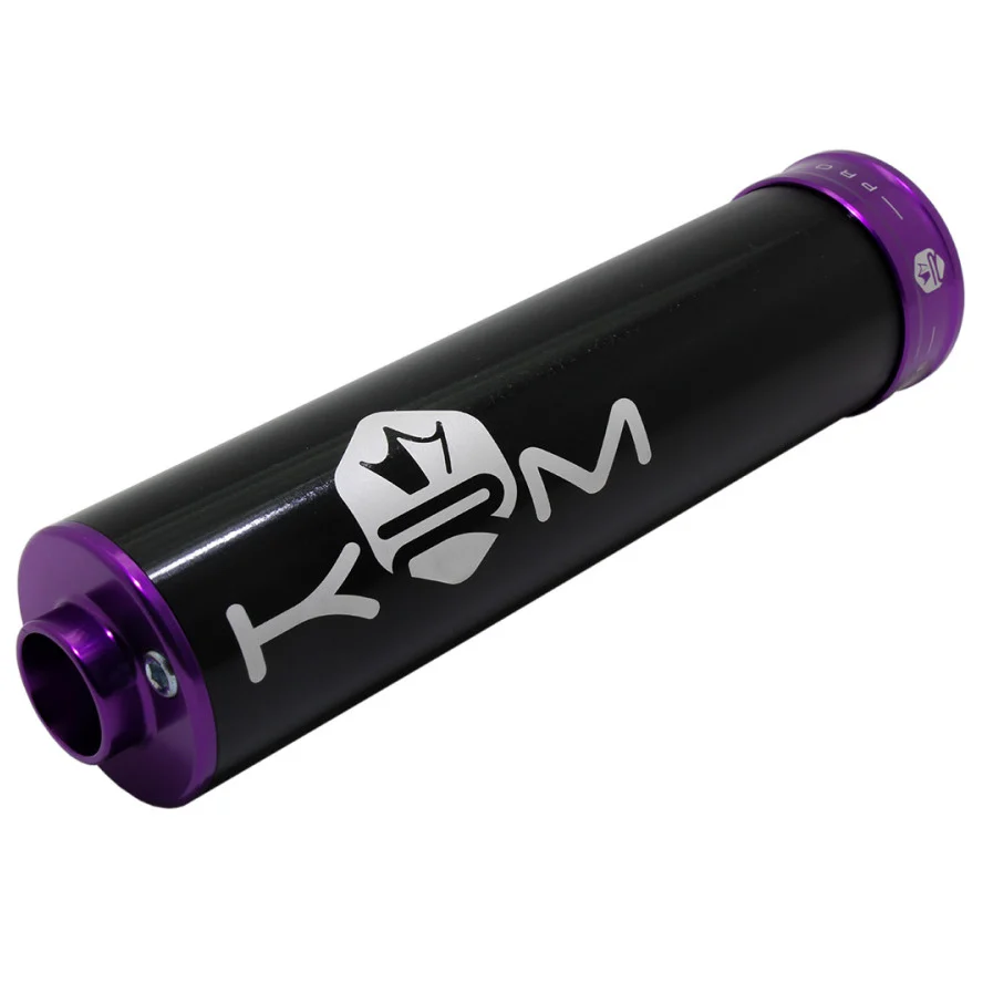 Końcówka wydechu KRM Pro Ride aluminium czarno fioletowa 50-70 cm³ — ujęcie 1