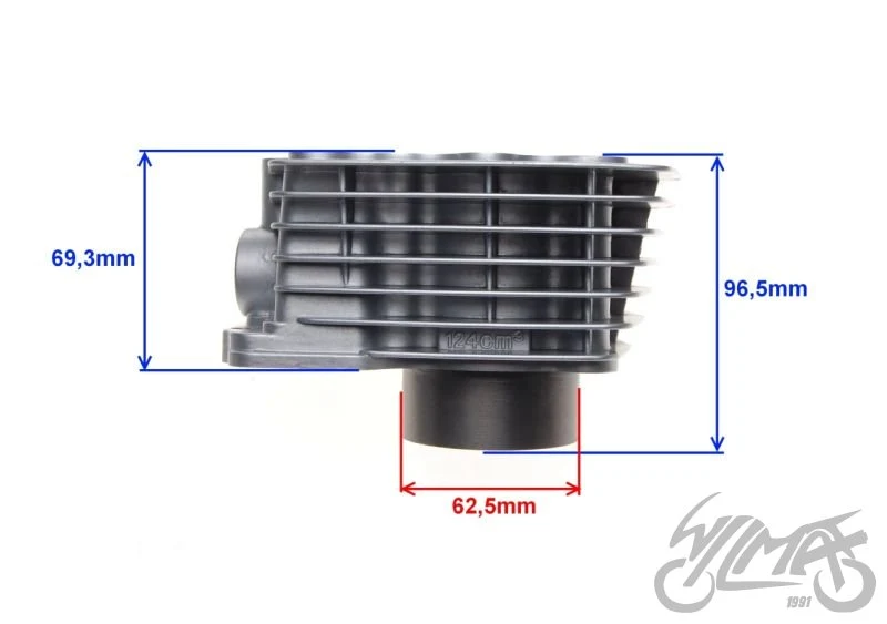 Cylinder do Loncin 125 2- 4T 56,40 — ujęcie 3