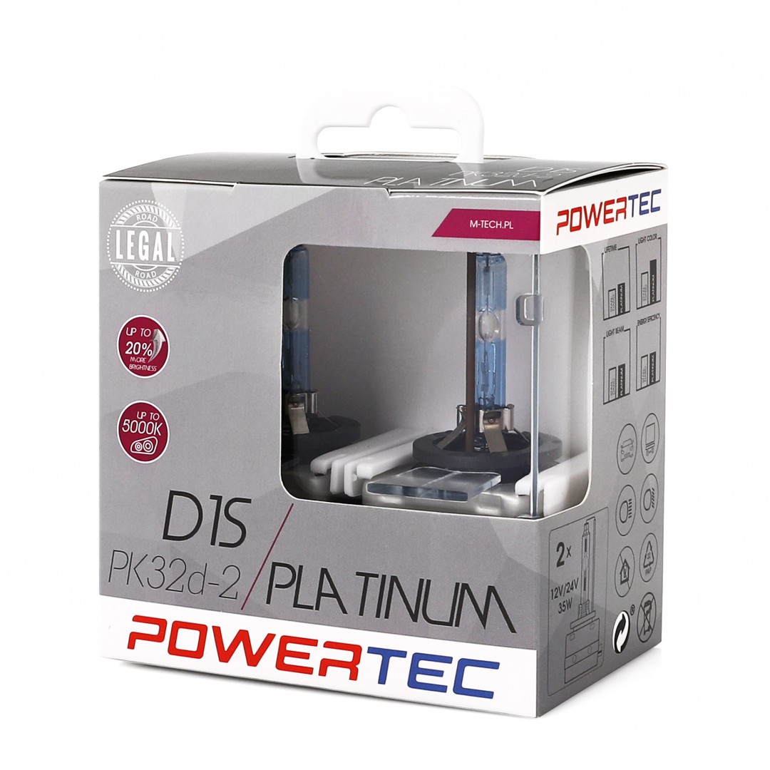Żarówka xenon D1S 35W/5000K/Platinu, 2 szt. M-Tech PTZPTD1S-DUO — ujęcie 3