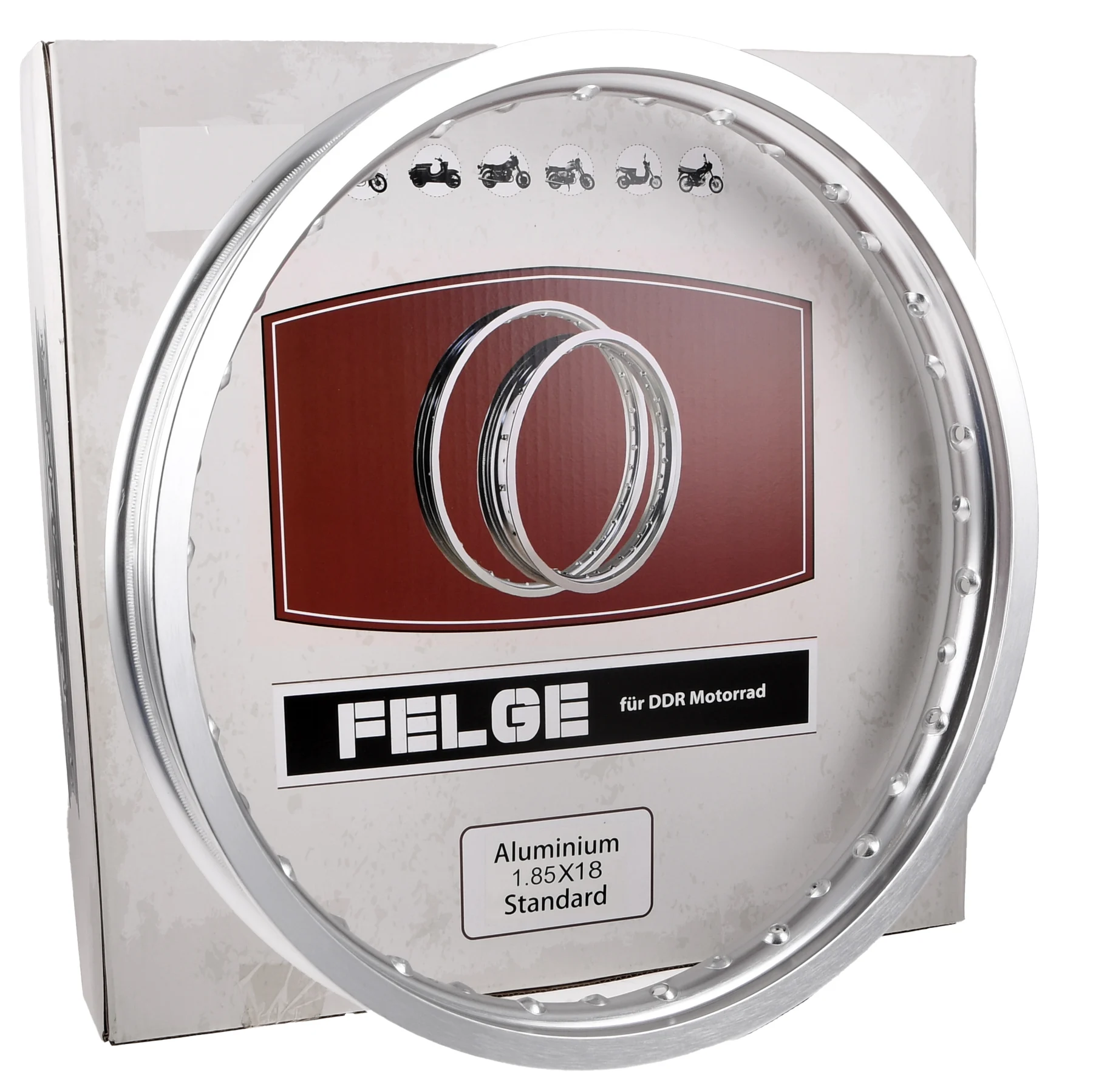 Obręcz koła MZ ETZ TS WSK 1,85 × 18 aluminiowa IFA — ujęcie 2