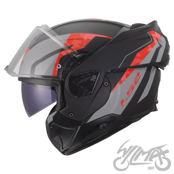 Kask LS2 FF910 advant II glide Black grey red S — ujęcie 3
