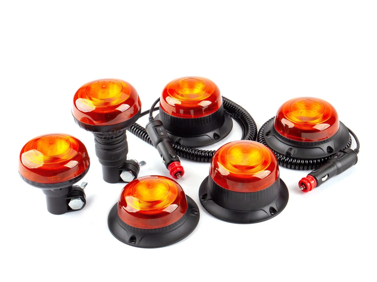 Lampa ostrzegawcza R65 R10 18LED 12/24V IP56 na trzpień — ujęcie 2