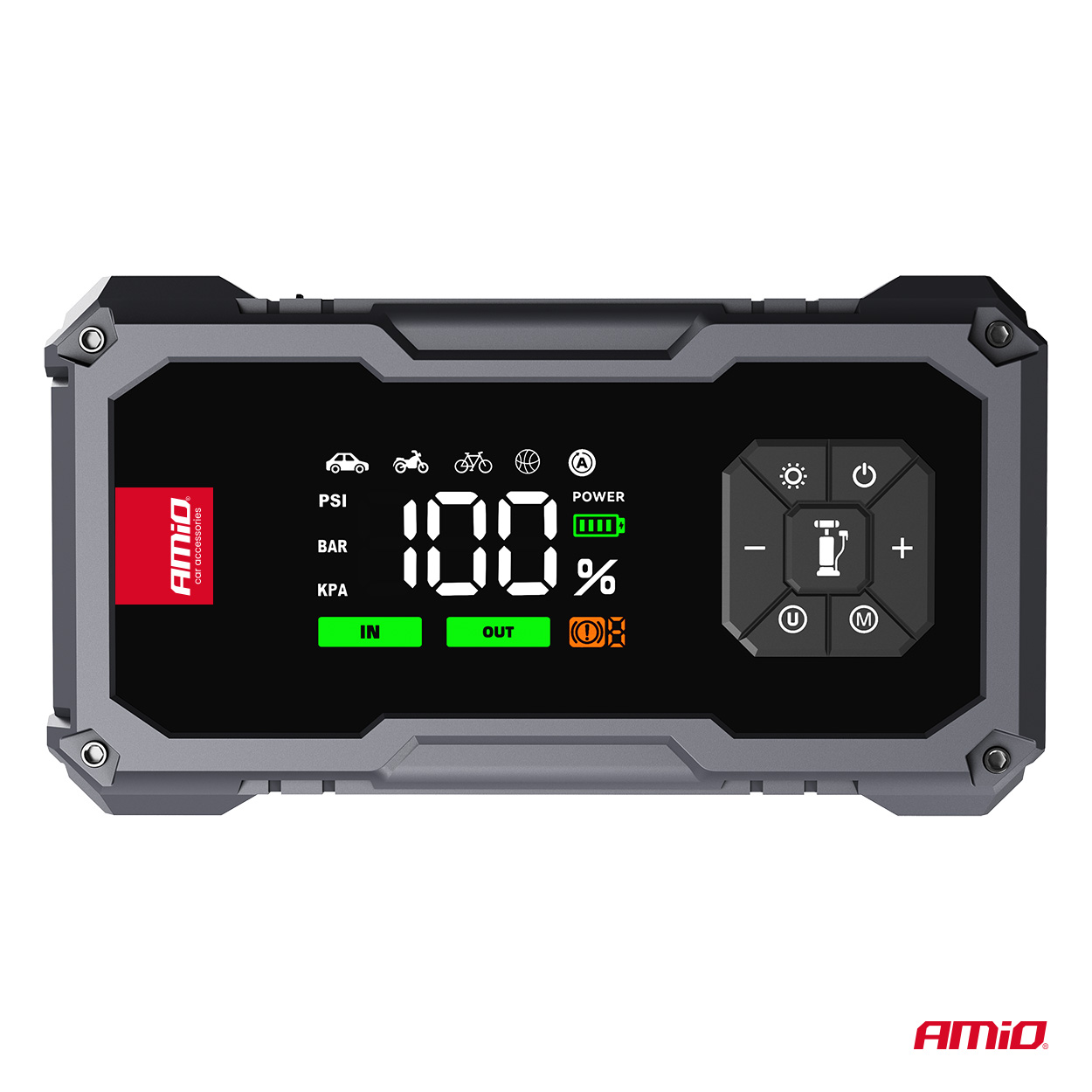 Urządzenie rozruchowe 4w1 booster powerbank kompresor latarka LED 12 V 7,2 Ah 600A PRO — ujęcie 6