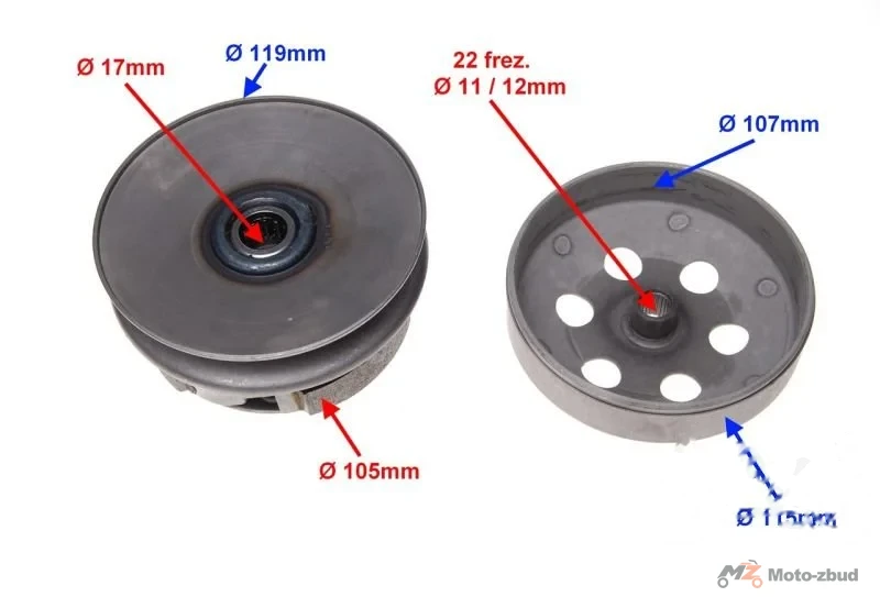 Sprzęgło tył do 4T tgb fi dzwona 107 mm — ujęcie 2