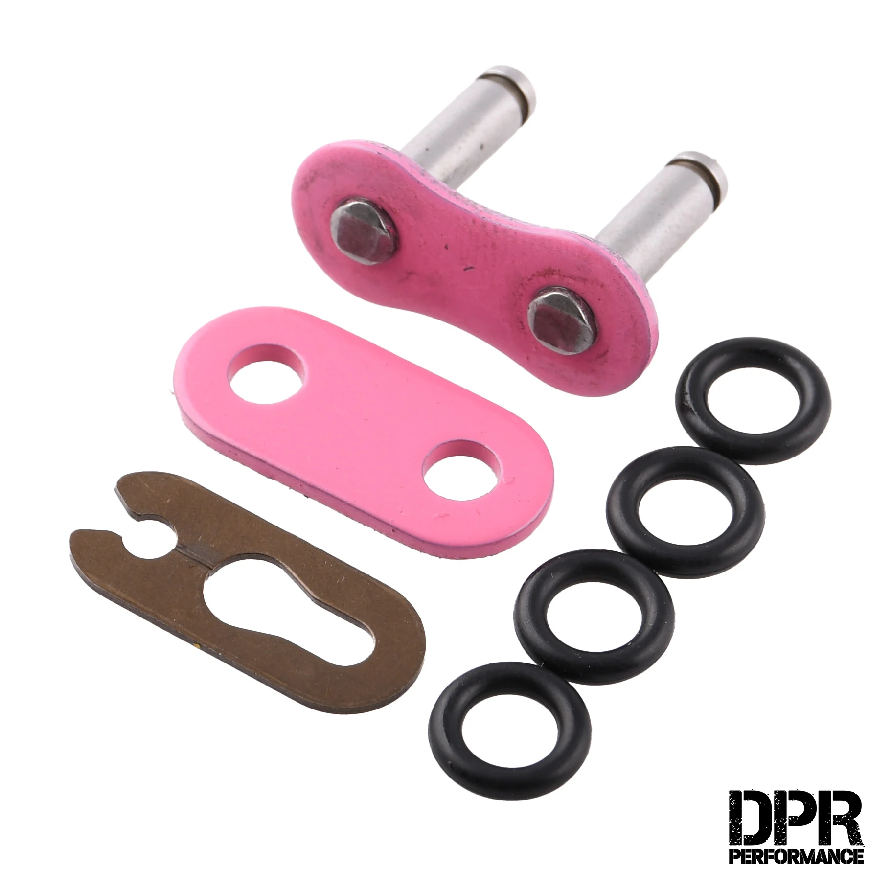 Spinka łańcucha 415UO oring różowa DPR Performance — ujęcie 1