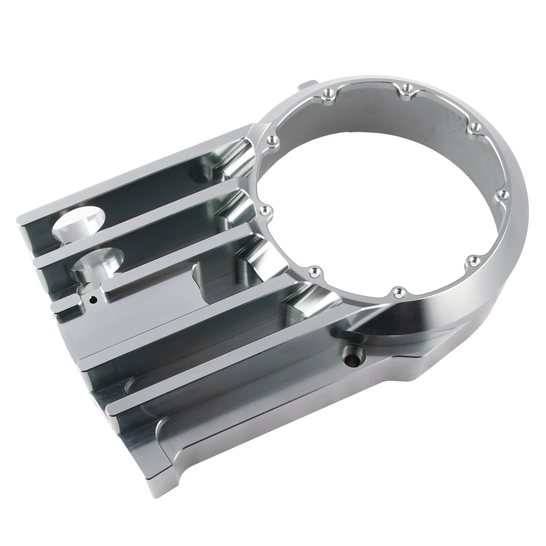 Pokrywa silnika prawa DPR Performance CNC Clear do Simson S51, SR50 — titanium — ujęcie 3
