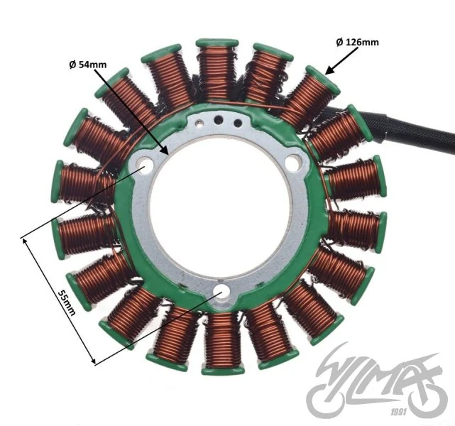 Stator 18 cewek do Polaris RZR570 / Ranger 570 — 2013–2016 — ujęcie 2