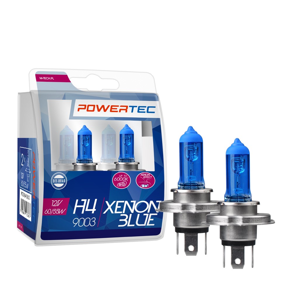 Żarówka halogenowa H4 12 V 55 W xenon Blue M-Tech PTZXB4-DUO — ujęcie 5