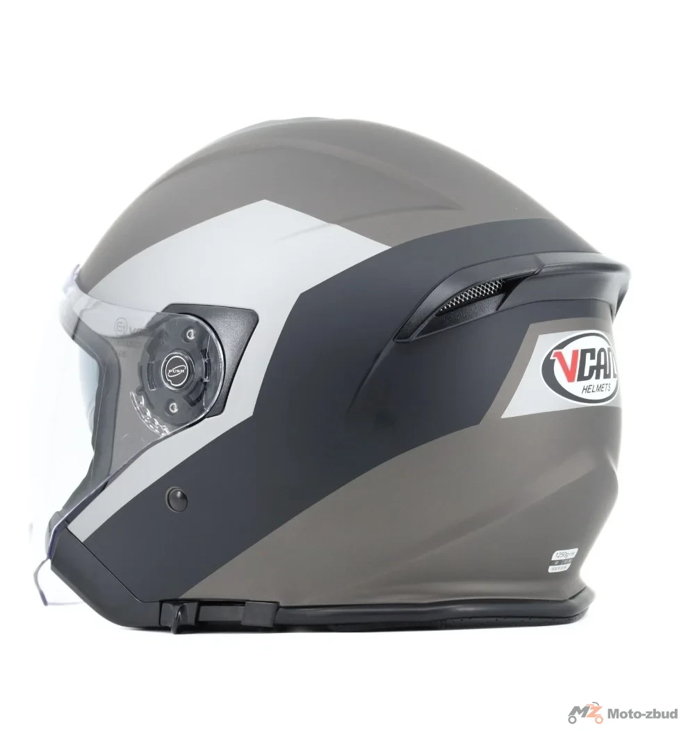 Kask VCAN model H586 palio Black titanium bez szczęki czarno-szaro-tytanowy mat L — ujęcie 4