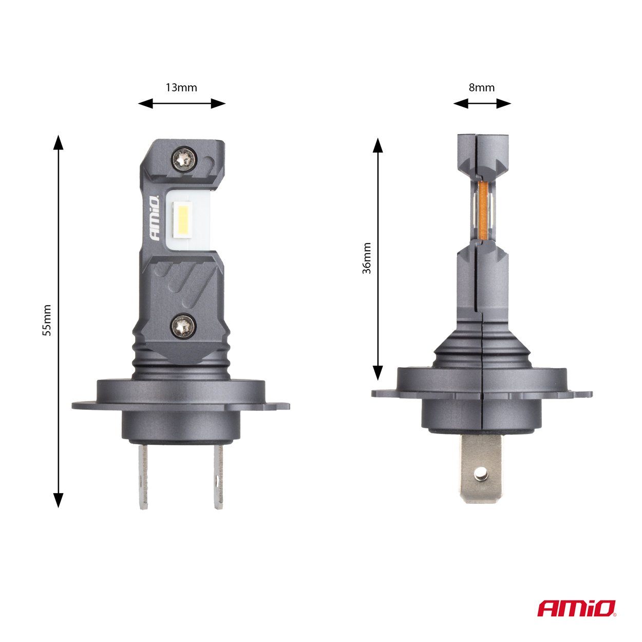 Żarówki samochodowe LED seria HYBRID H7 H18 6000K Canbus 60 W — ujęcie 7