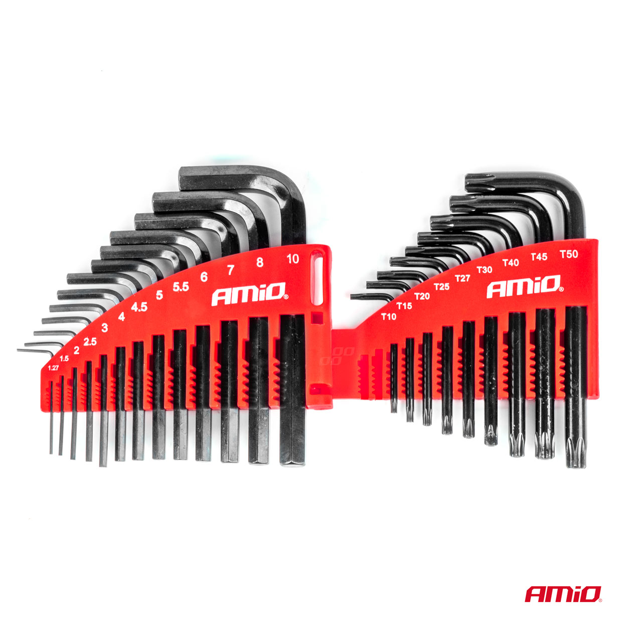 Klucze IMBUS HEX TORX CRV imbusy zestaw czarne 22 szt. — ujęcie 4