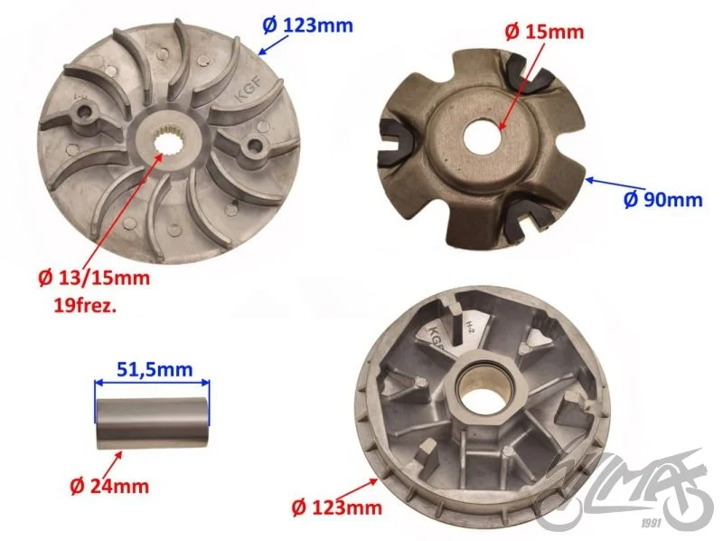 Wariator kpl. do Honda SH125/150 — ujęcie 2